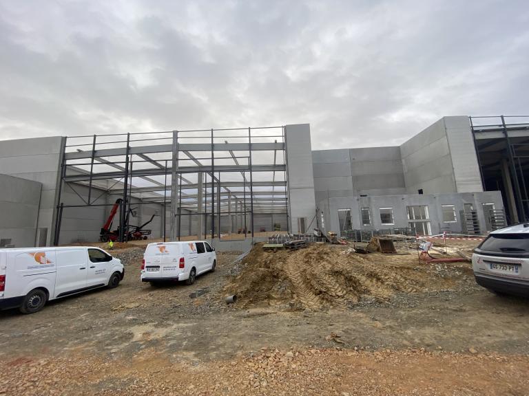 Espace bureaux R+1 structure acier KAPECI